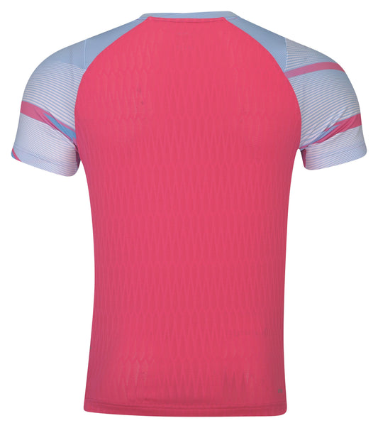 Herren Sportshirt "International Players" Red-Lightblue - AAYS131-5