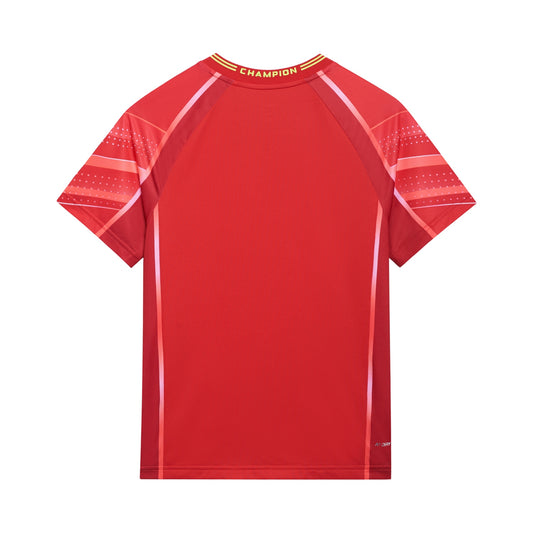 Tabletennis Kids National Team Competition-Shirt "Cyber" - red - AAYT034-5