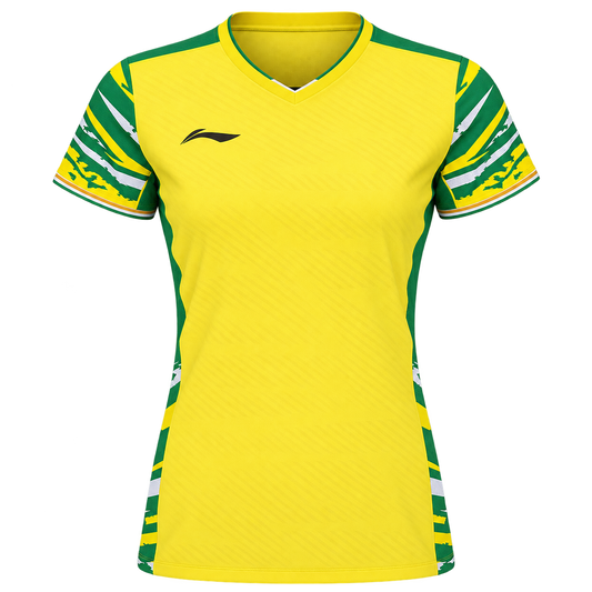 Damen Wettkampfshirt "International Teams Ocean" - gelb - AAYV056-2