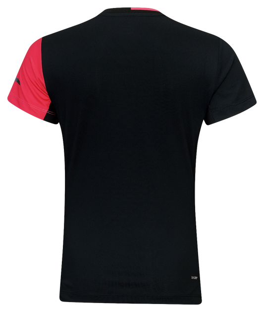 Damen Sport Shirt schwarz/rot - AAYW054-1