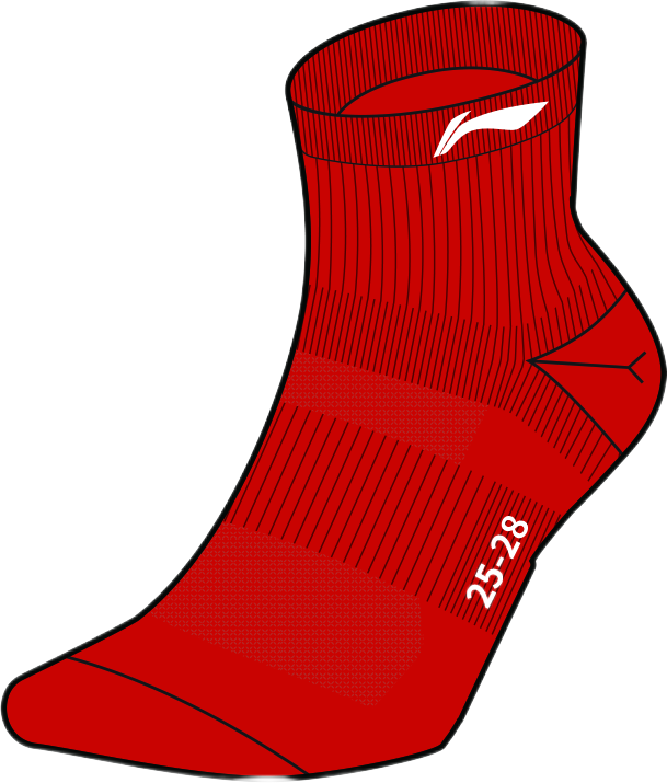 Men's sports socks "Team" red - AWSS395-3