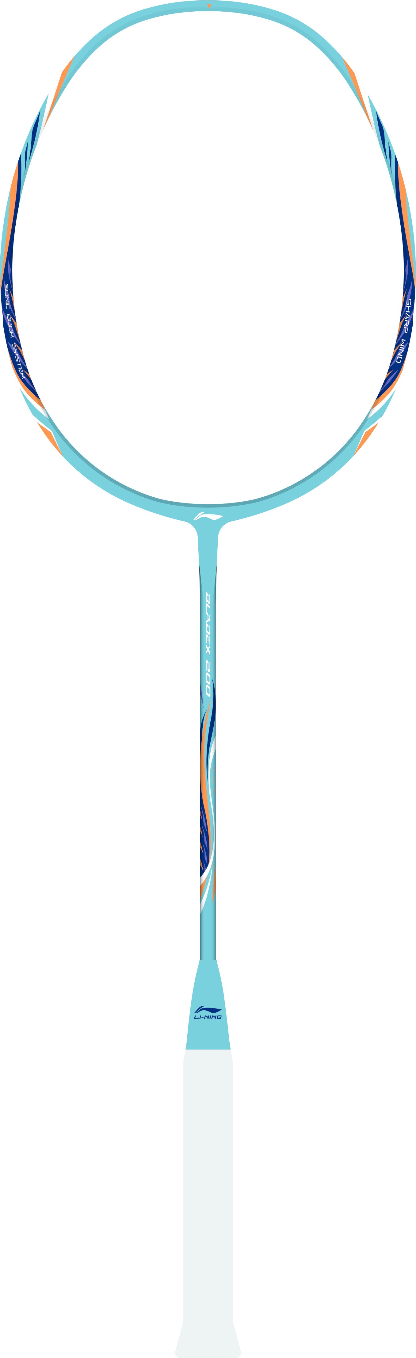 Badmintonschläger BladeX 100 (4U) schwarz/blau unbespannt - AYPV041-4
