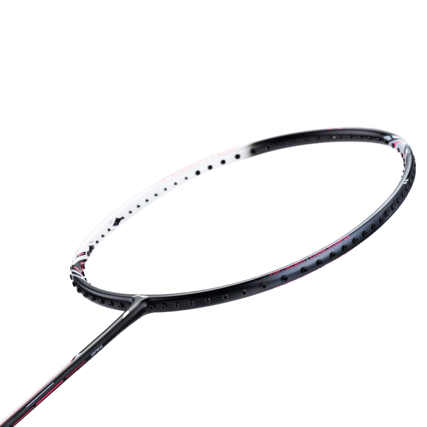 Badmintonschläger HalberTec 2000 (4U) white/black- bespannt - AYPT377-40