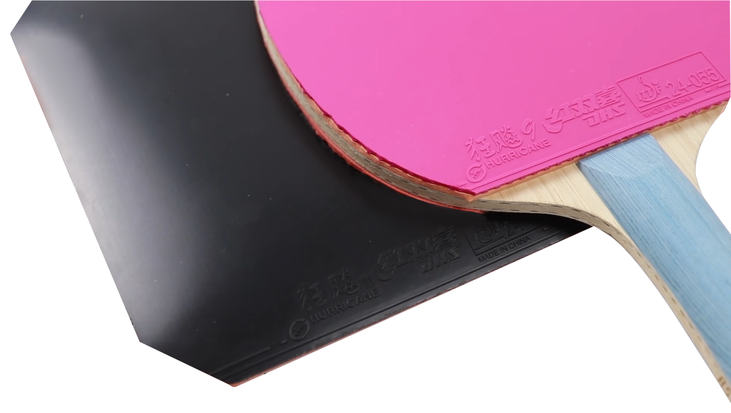 DHS Hurricane 9 2,15mm Mittel 38 Belag Rosa  - DXDS015-4