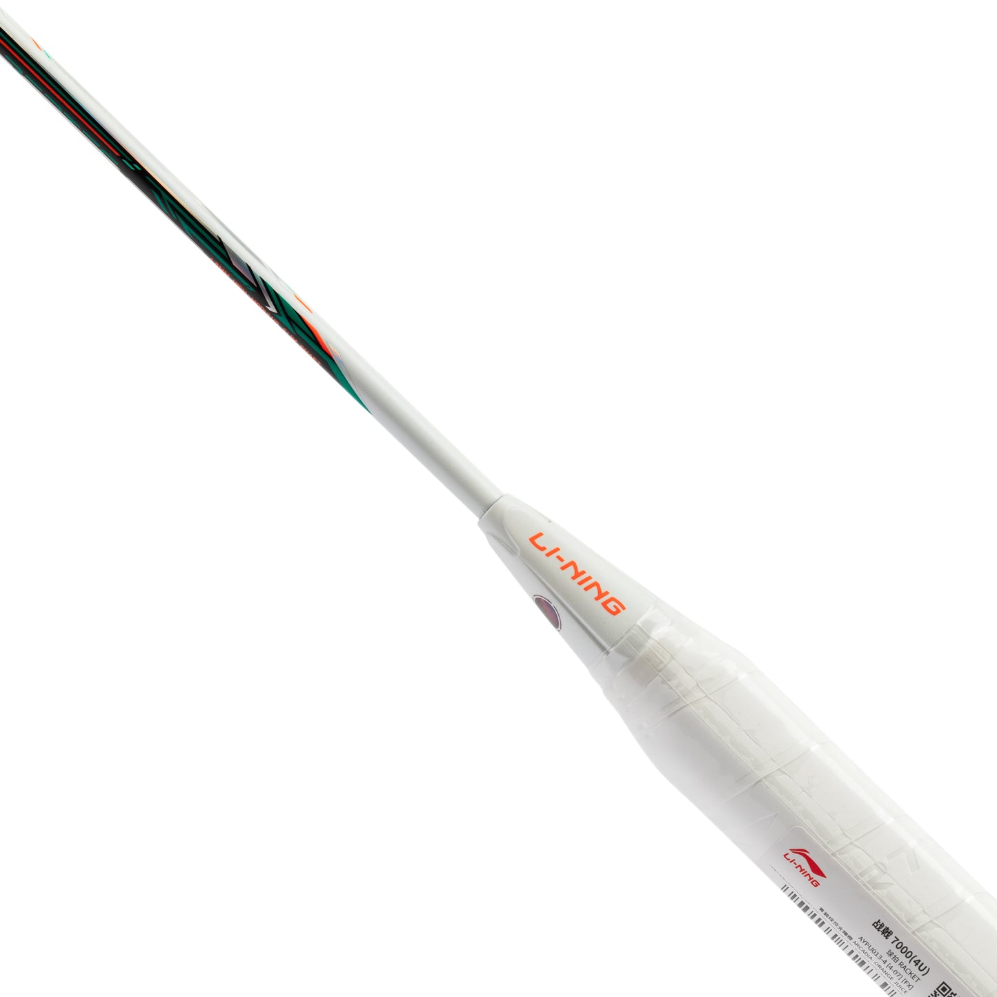 Badmintonschläger HalberTec 7000 (3U) türkis/orange - unbespannt  - AYPU013-3