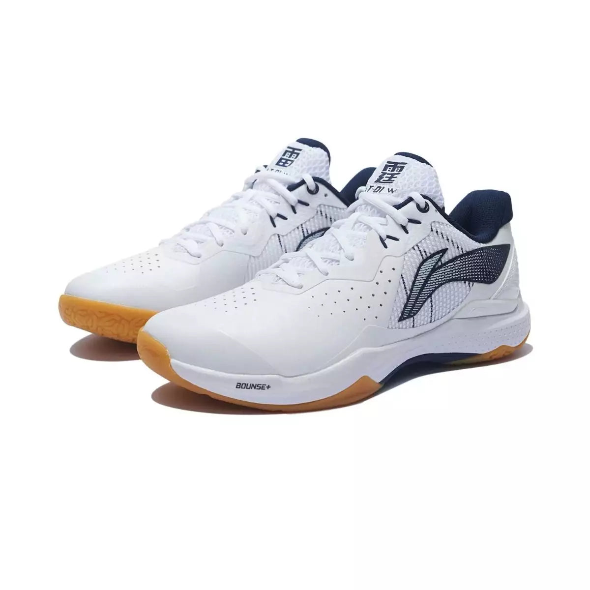 Unisex badminton shoe Donner white/blue - AYAS018-5