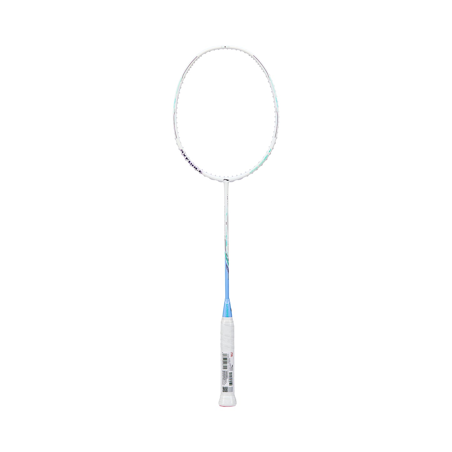 Badmintonracket AXFORCE 80 (4U) white unstrung - AYPV035-4