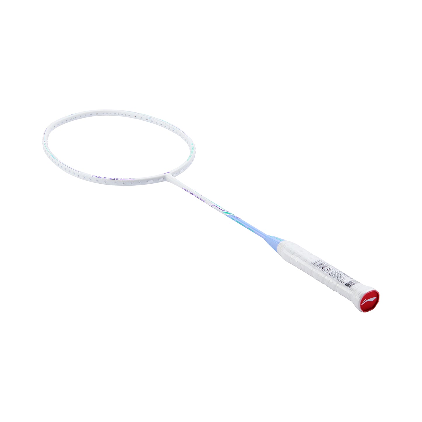 Badmintonracket AXFORCE 80 (4U) white unstrung - AYPV035-4