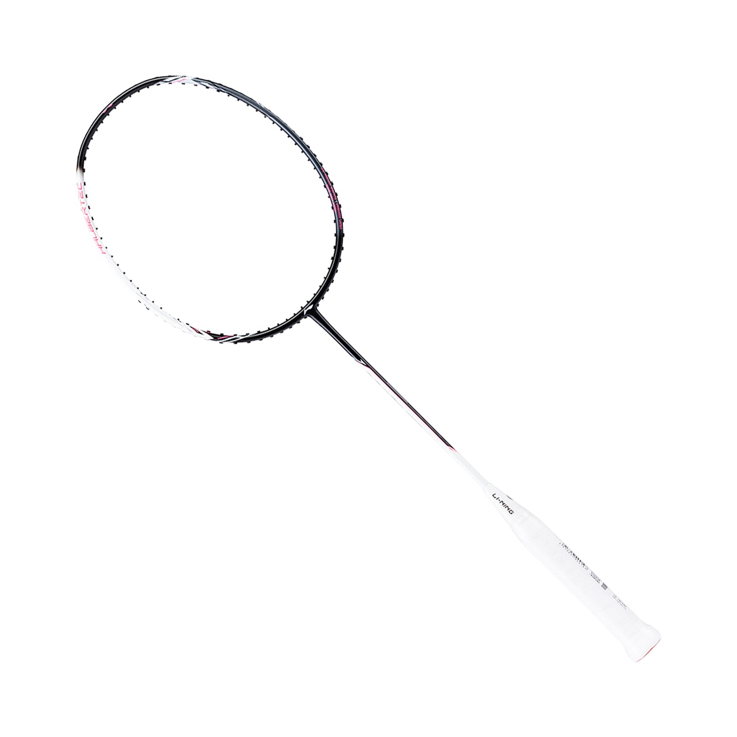 Badmintonschläger HalberTec 2000 (4U) white/black- bespannt  - AYPT377-40