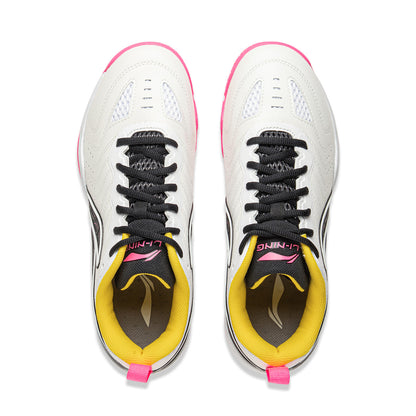 Tischtennis Schuh Hawk Eye 3.0  - weiß/gelb/pink - APPV003-2