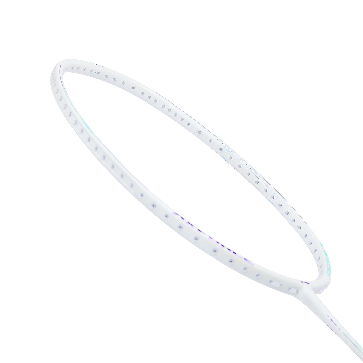 Badmintonracket AXFORCE 80 (4U) white unstrung - AYPV035-4