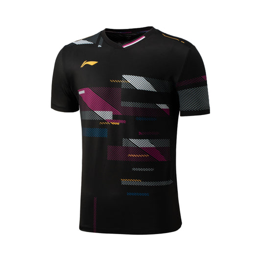Herren Sportshirt Swing "International Players"  Black - AAYV031-1