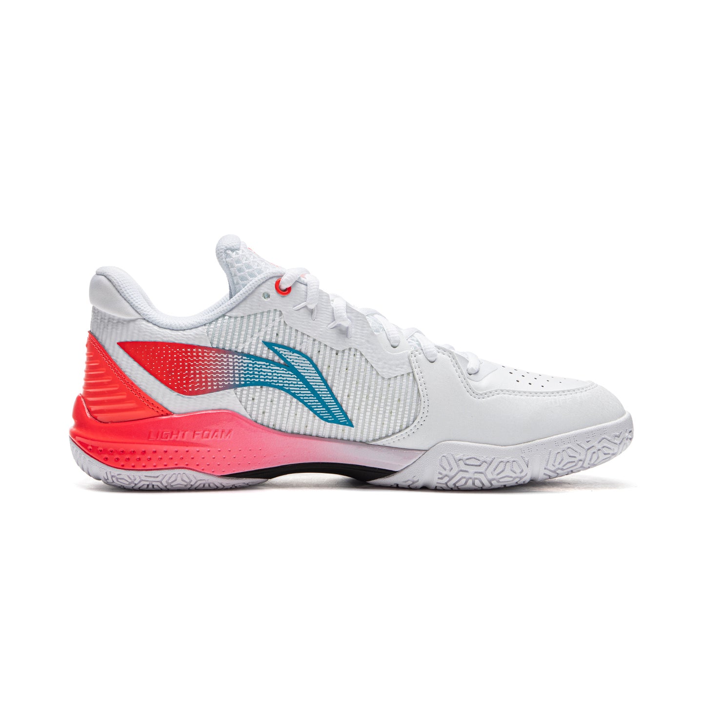 Unisex badminton shoe Donner 2 - white/red - AYZU015-2
