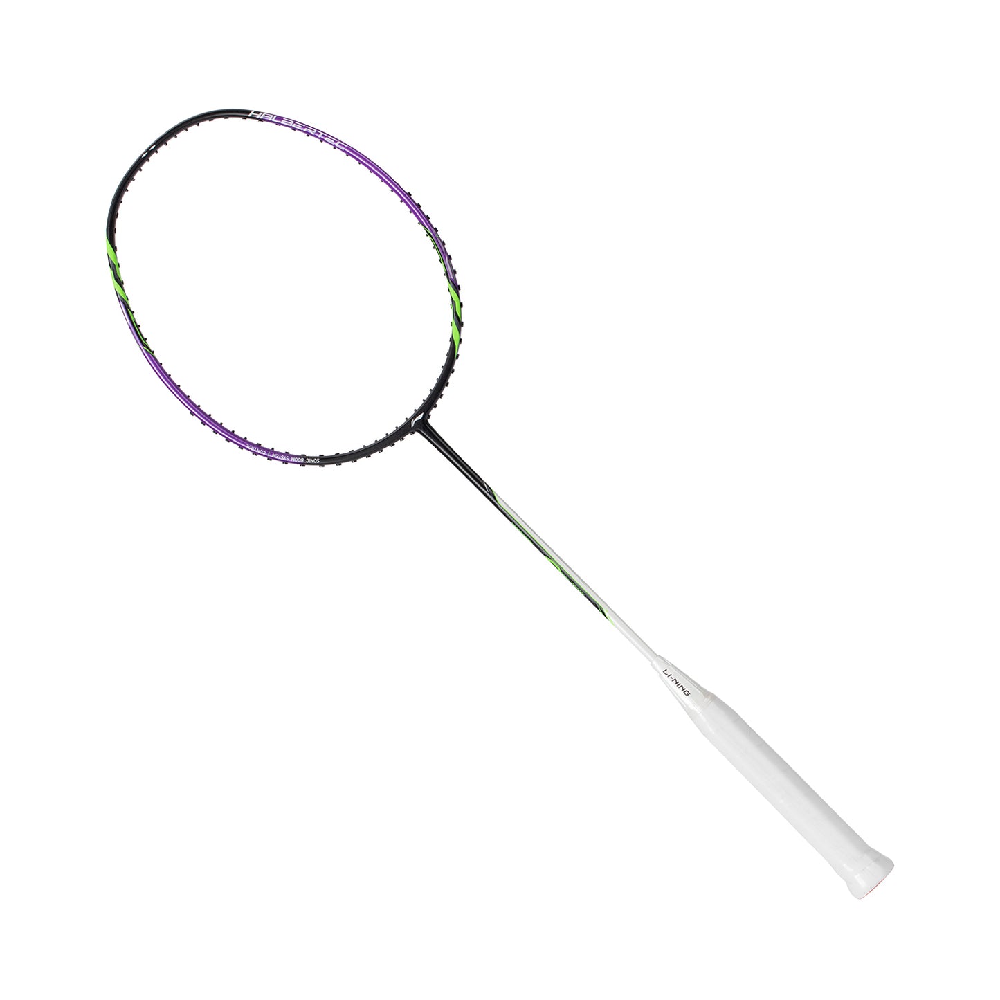 Badmintonracket HalberTec 1000 (5U) black/purple strung  - AYPV021-50