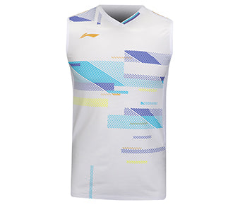 Herren Sport-Tank "International Players" Fighter - weiß - AVSV021-2