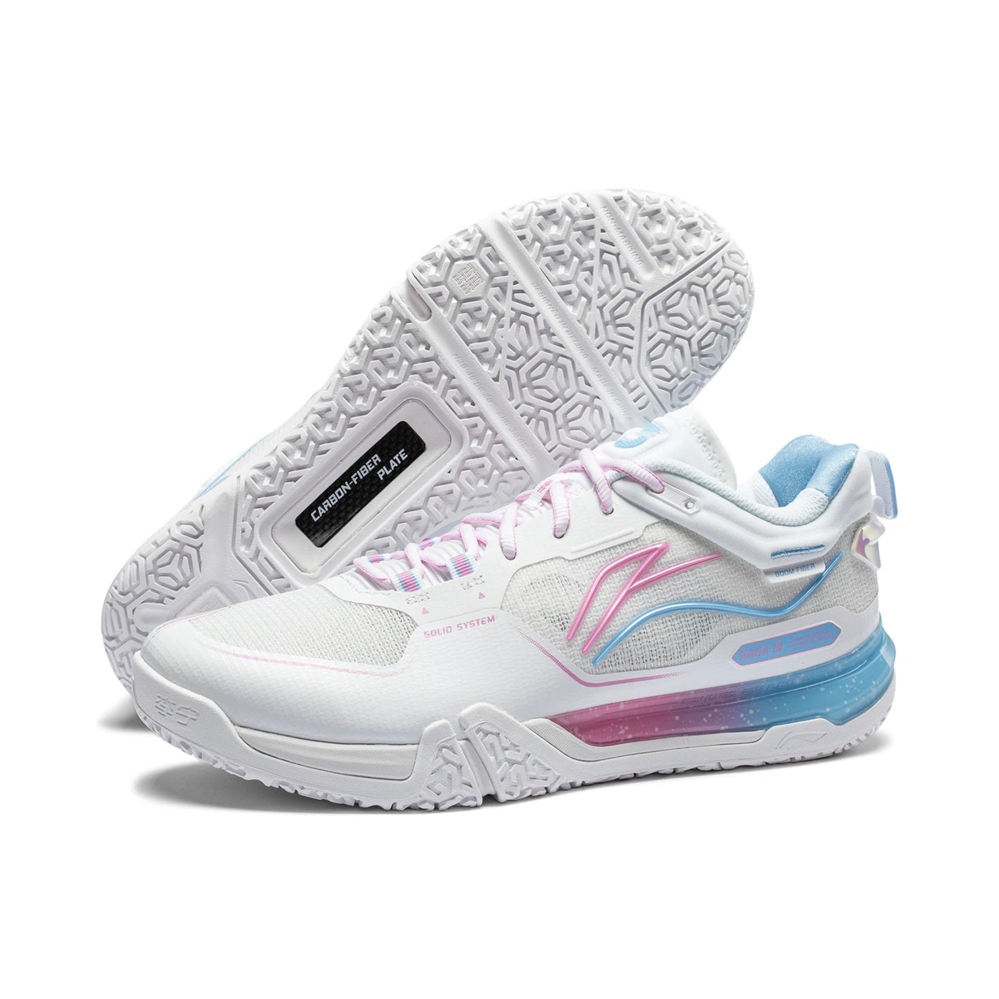 Unisex Badmintonschuh Saga 3 Pro - weiß - AYAV001-1