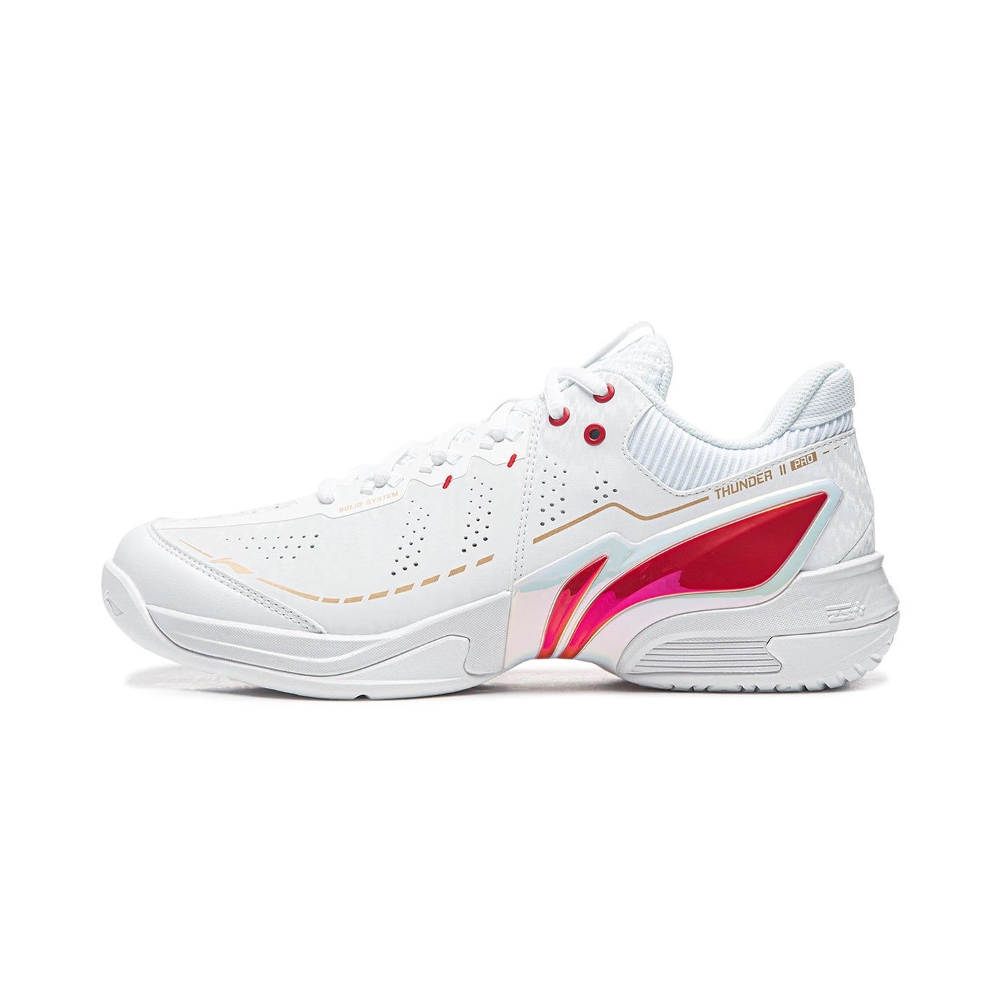 Unisex Badmintonshoe Donner 2 Pro - white/red  - AYAW001-5