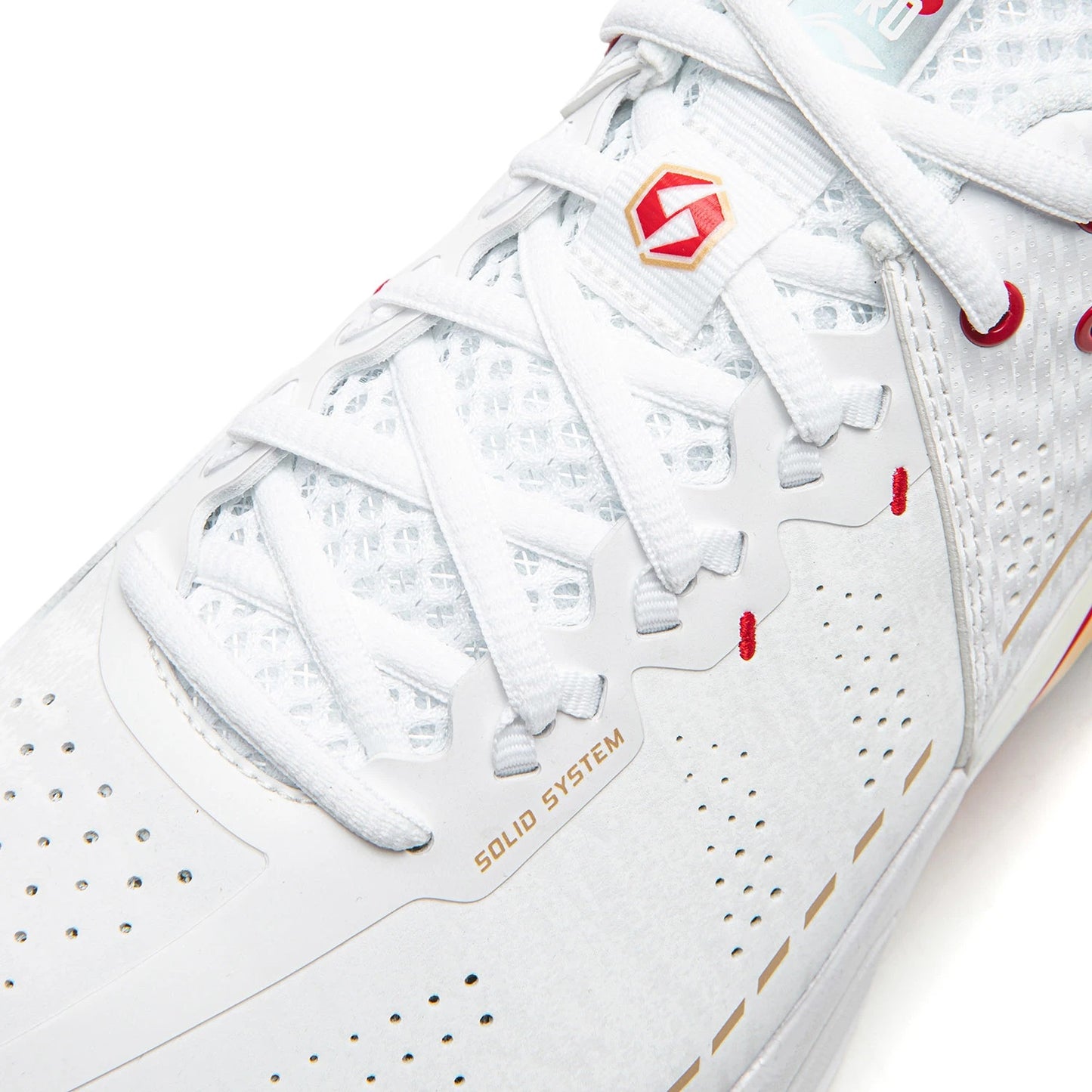 Unisex Badmintonshoe Donner 2 Pro - white/red  - AYAW001-5