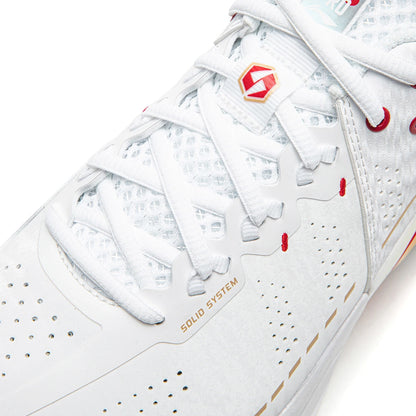 Unisex Badmintonshoe Donner 2 Pro - white/red  - AYAW001-5