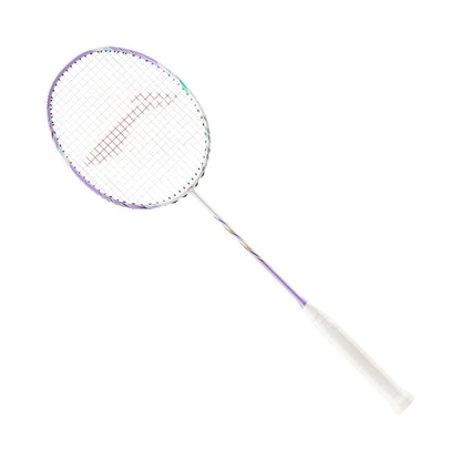 Badminton racket BladeX 600 (4U) White - Lilac - unstrung - AYPV015-4