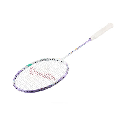 Badminton racket BladeX 600 (4U) White - Lilac - unstrung - AYPV015-4