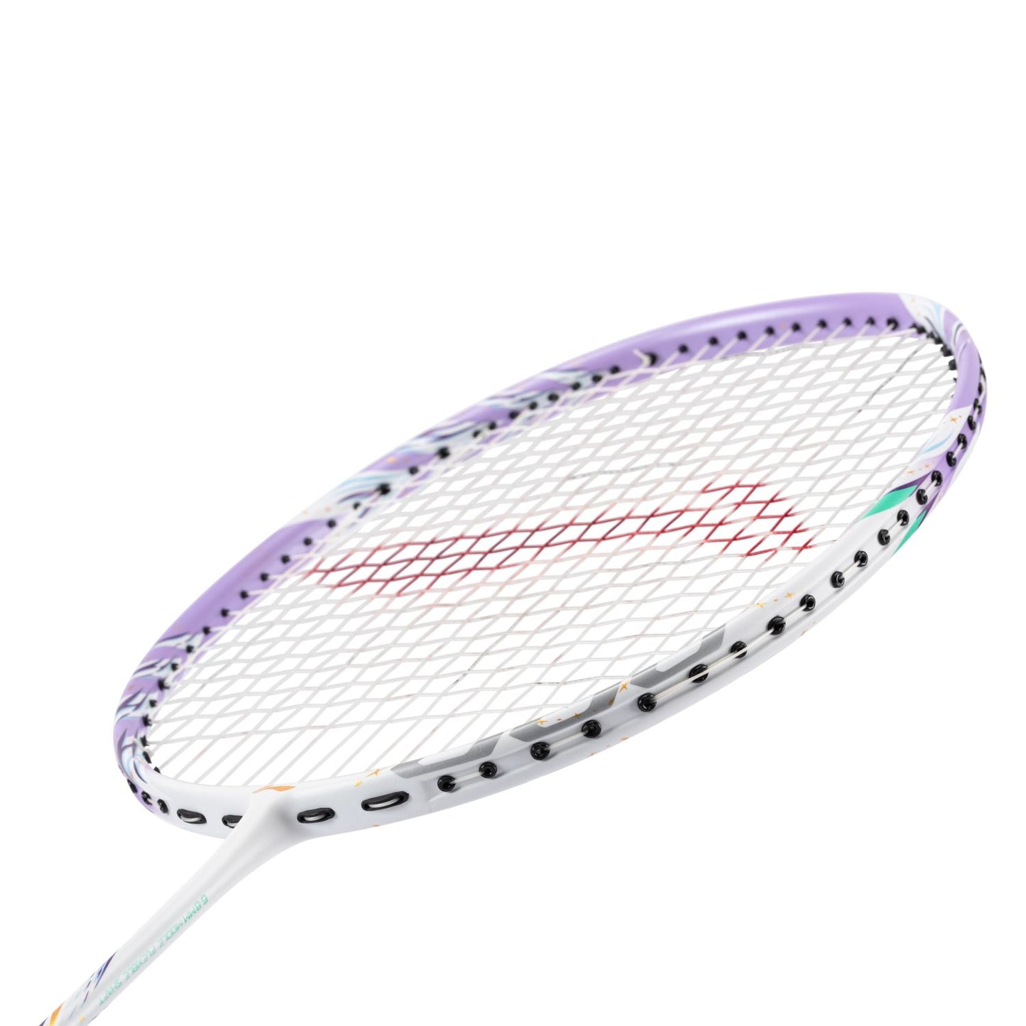 Badminton racket BladeX 600 (4U) White - Lilac - unstrung - AYPV015-4