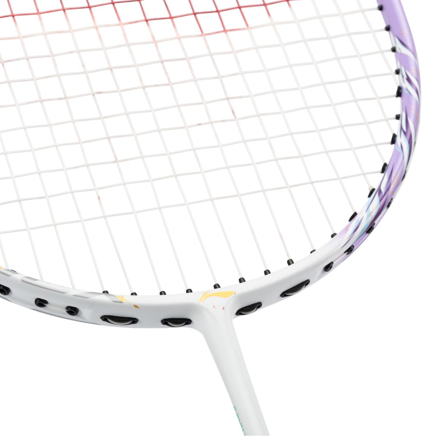 Badminton racket BladeX 600 (4U) White - Lilac - unstrung - AYPV015-4