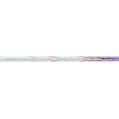 Badminton racket BladeX 600 (4U) White - Lilac - unstrung - AYPV015-4