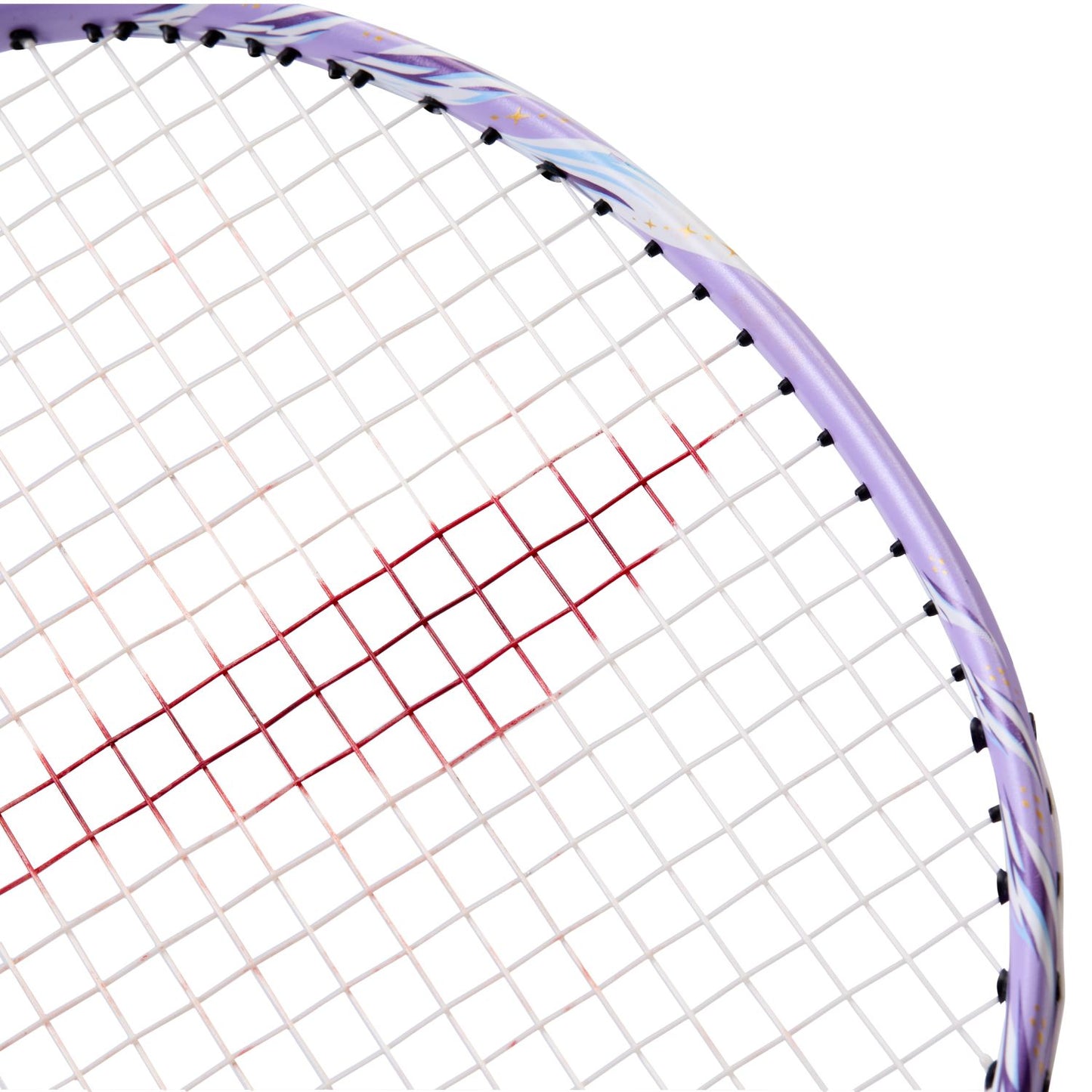 Badminton racket BladeX 600 (4U) White - Lilac - unstrung - AYPV015-4