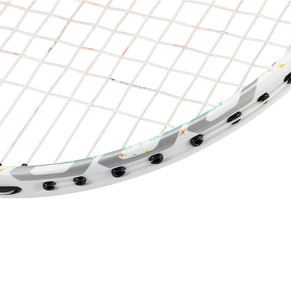 Badminton racket BladeX 600 (4U) White - Lilac - unstrung - AYPV015-4