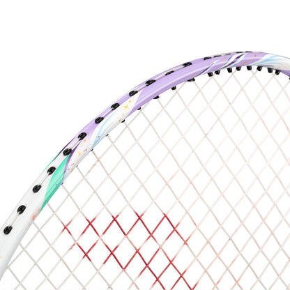 Badminton racket BladeX 600 (4U) White - Lilac - unstrung - AYPV015-4