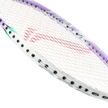 Badminton racket BladeX 600 (4U) White - Lilac - unstrung - AYPV015-4