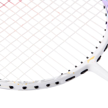 Badminton racket BladeX 600 (4U) White - Lilac - unstrung - AYPV015-4