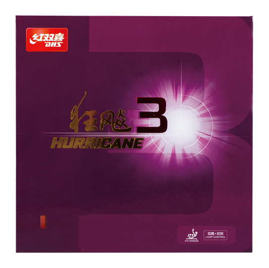 DHS Hurricane 3 Hard 41 Belag schwarz 2,15mm - DXDC028-5