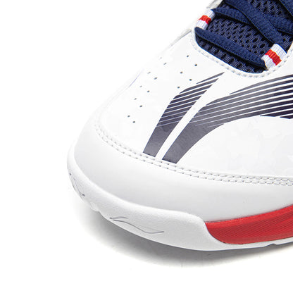 Unisex Badmintonshoe Soundwave - white/red - AYTV015-3