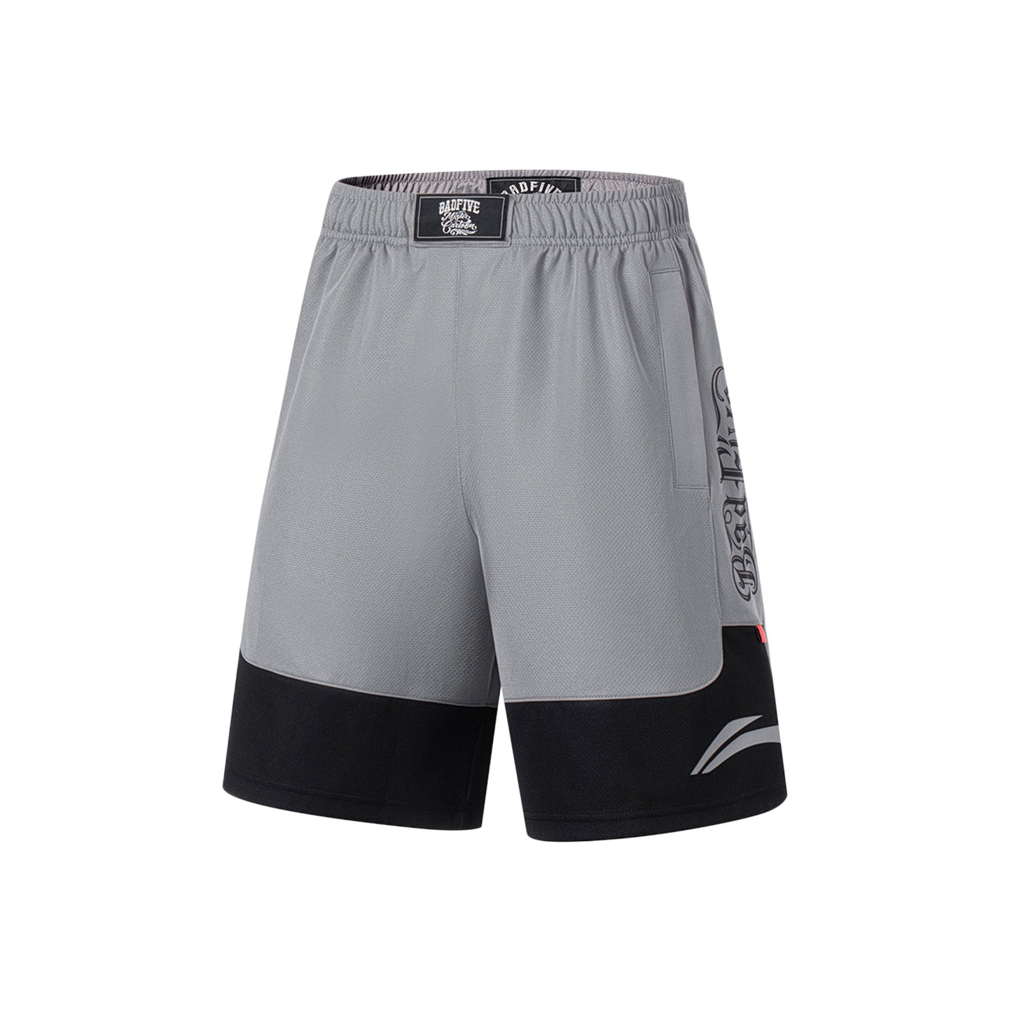 Unisex Basketball-Short "Anti-Warrior" Badfive BIG Grey-Black - AAPT045-9