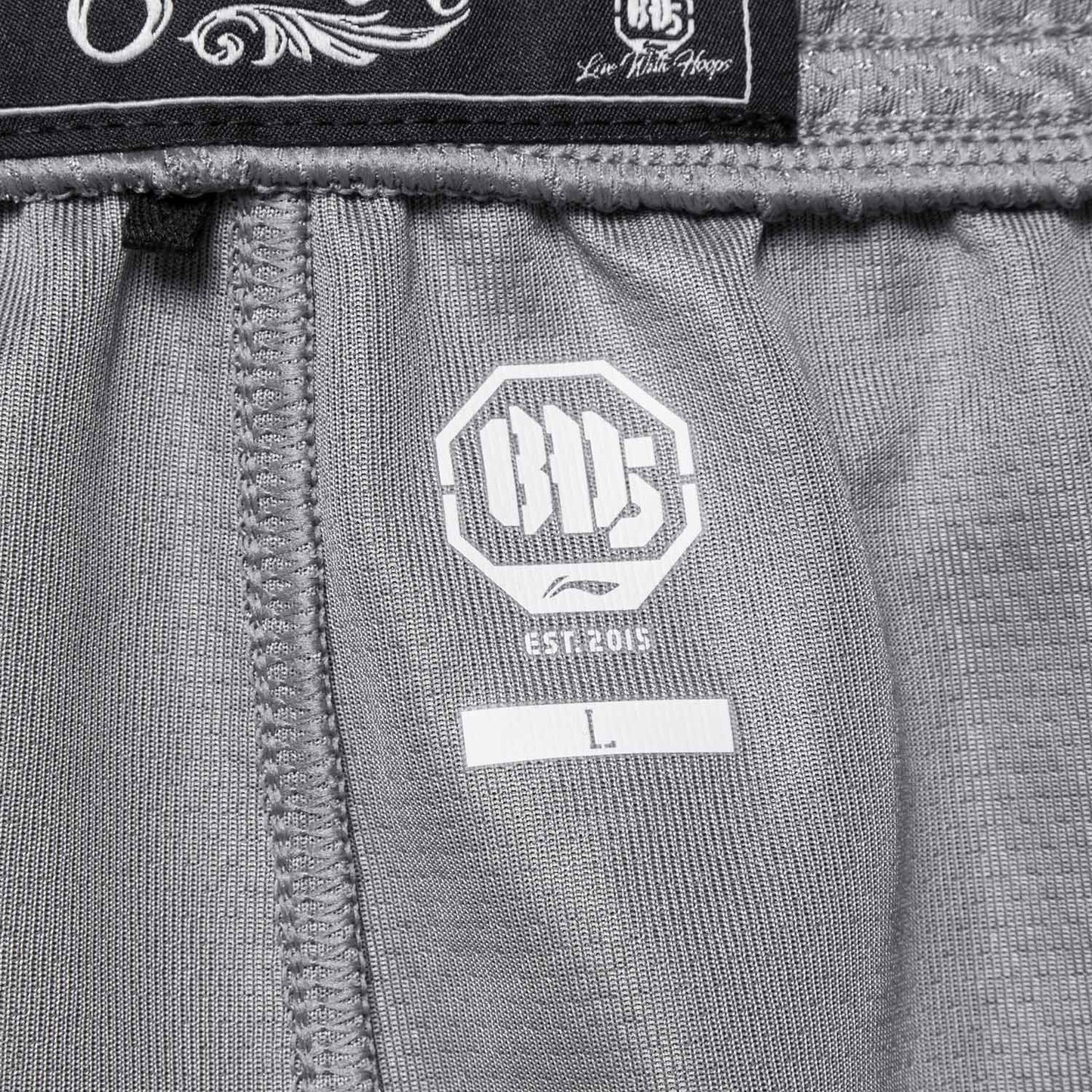 Unisex Basketball-Short "Anti-Warrior" Badfive BIG Grey-Black - AAPT045-9