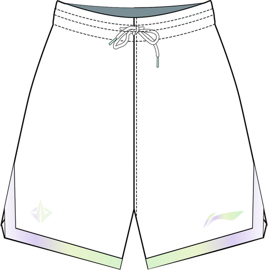 Unisex Basketball Wettkampf-Dress "Li-Ning Team" (Set aus Tank und Shorts) Weiß - AATT013-4