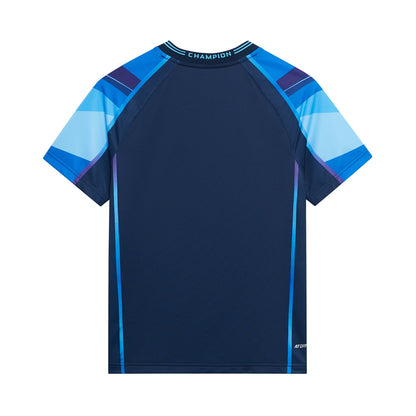 Tabletennis Kids National Team Competition-Shirt "Champion" - lightblue-turqouise-blue - AAYT034-2
