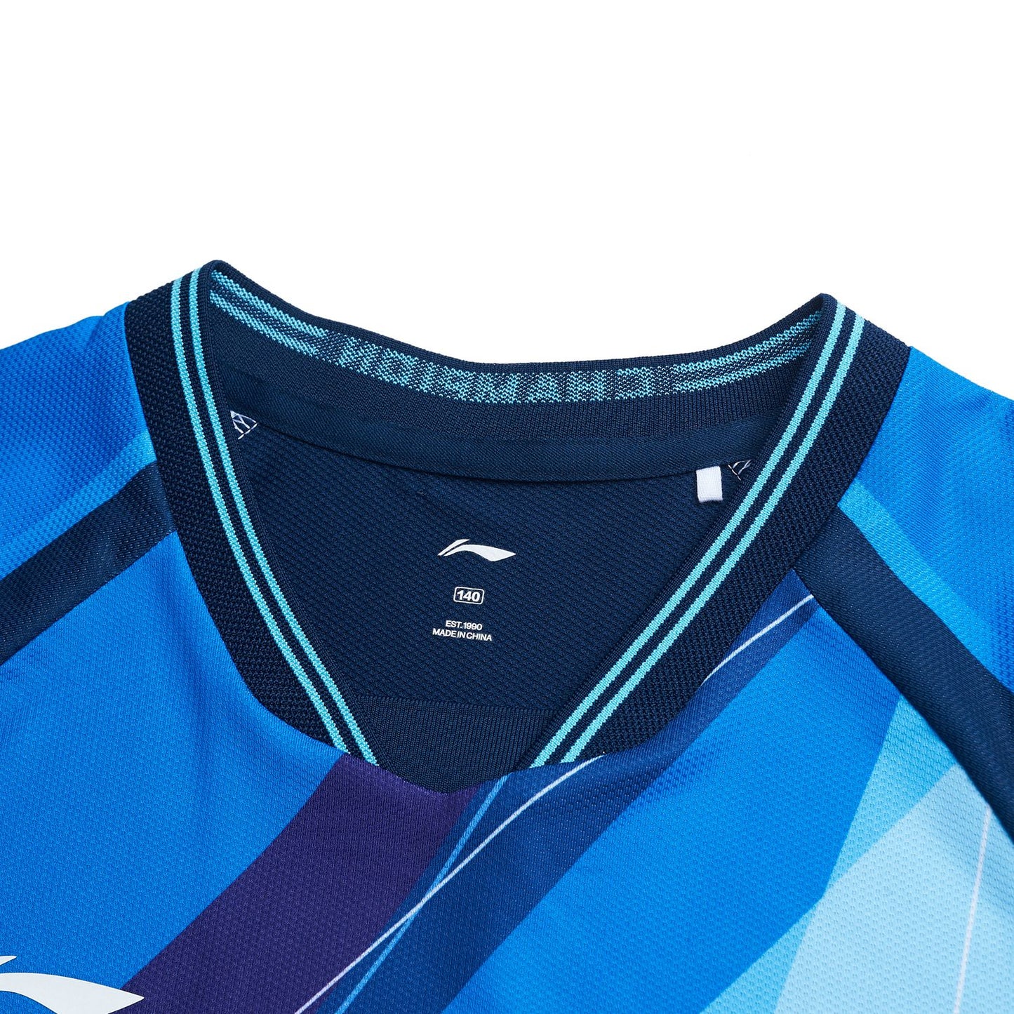 Tabletennis Kids National Team Competition-Shirt "Champion" - lightblue-turqouise-blue - AAYT034-2