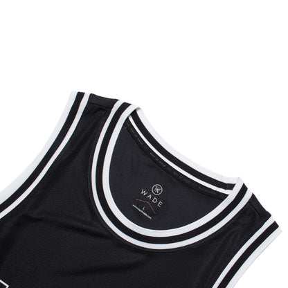 Unisex Basketball-Competition Top "Wade-Style" schwarz-weiß - AAYT051-14