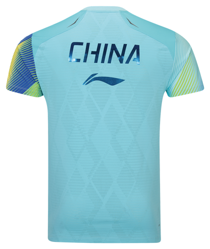 Tabletennis China National-Team Competitionshirt 2026 turquoise - AAYW137-2