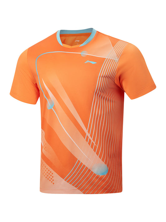 Tabletennis Unisex Zone Competitionshirt - orange - AAYW013-3