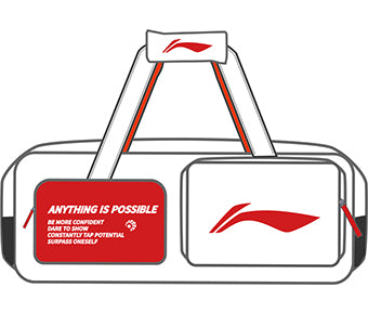 Badminton Square Bag "Motivation" white - ABLU069-2