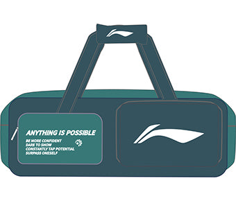 Badminton Square Bag "Motivation" green - ABLU069-3