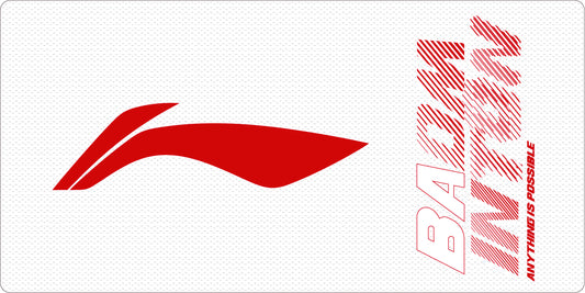 Badminton Towel Handtuch weiß/rot "Logo" - AMJJ014-6