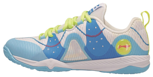 Professional Men Table Tennis Shoe Mountains - White-Blue - APPR017-1