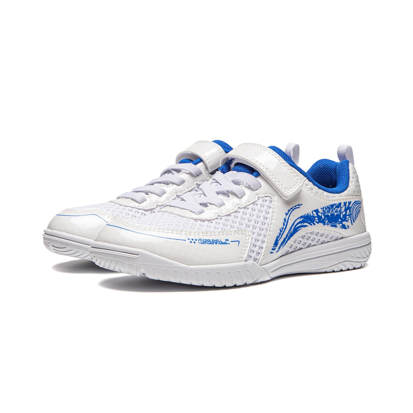Kinder Tischtennis Schuh Kylin 3.0 weiß/blau - APPU033-1