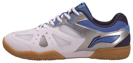Herren Tischtennis Trainingsschuh Hawk Eye - weiß/blau - APTP003-1