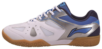 Herren Tischtennis Trainingsschuh Hawk Eye - weiß/blau - APTP003-1
